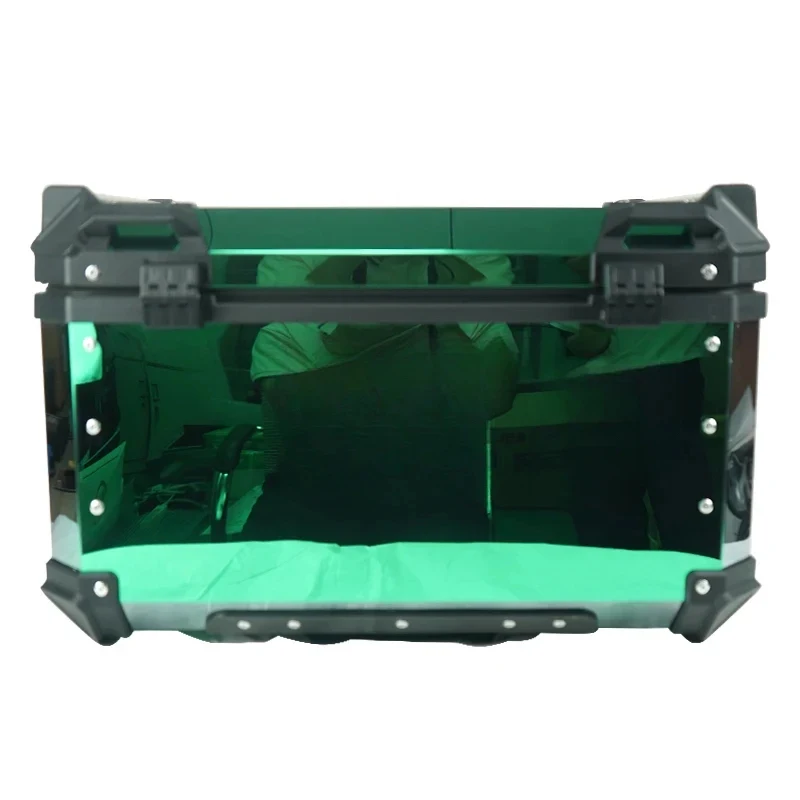Factory Hot Selling 65L-X Green Cer Box Aluminum Alloy Top Box Motorcycle Tail