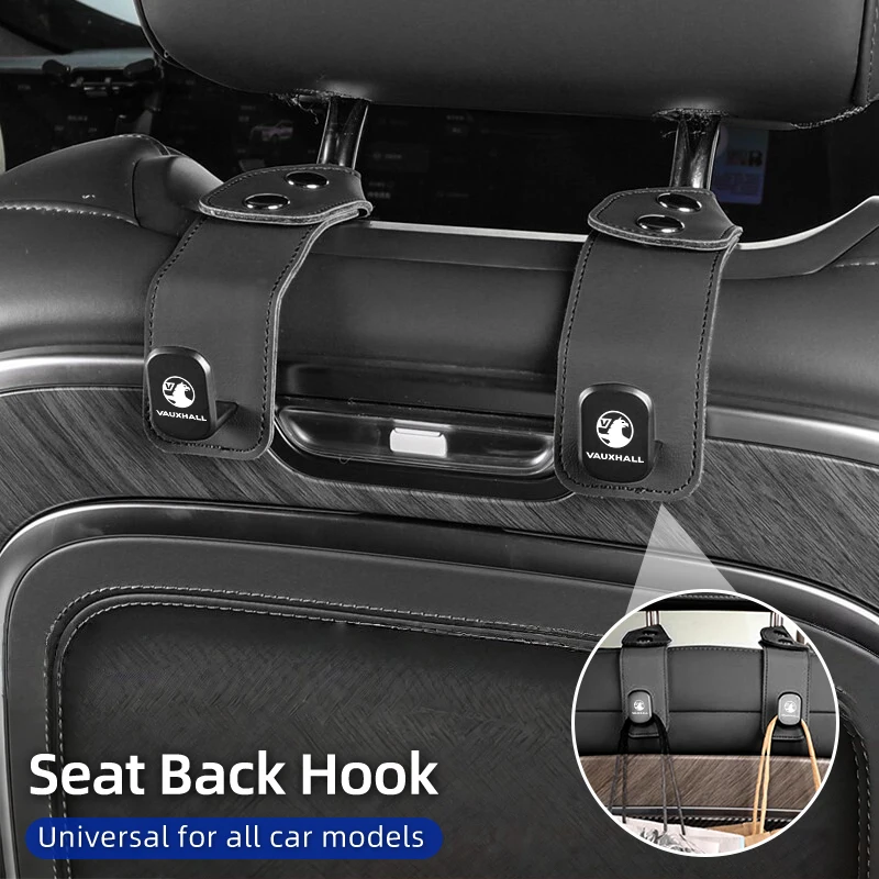 Universal Car Seat Back Hook Punch-Free Hanging Hook Interior For Vauxhall VXR Dokker Lodgy Logan Sandero Duster Stepway
