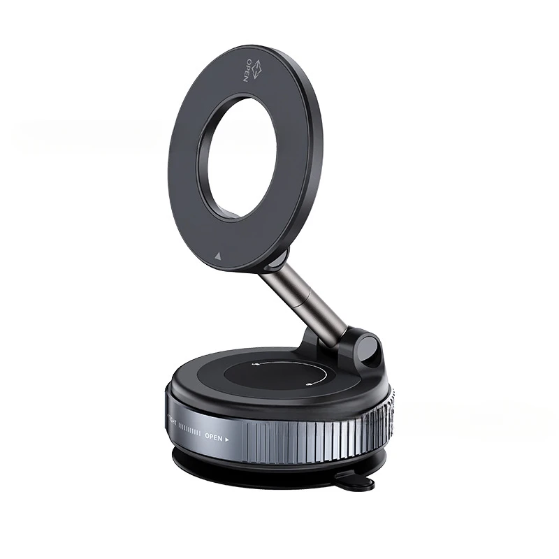 

Vacuum magnetic suction stand rotating foldable phone stand silicone large suction cup car mount