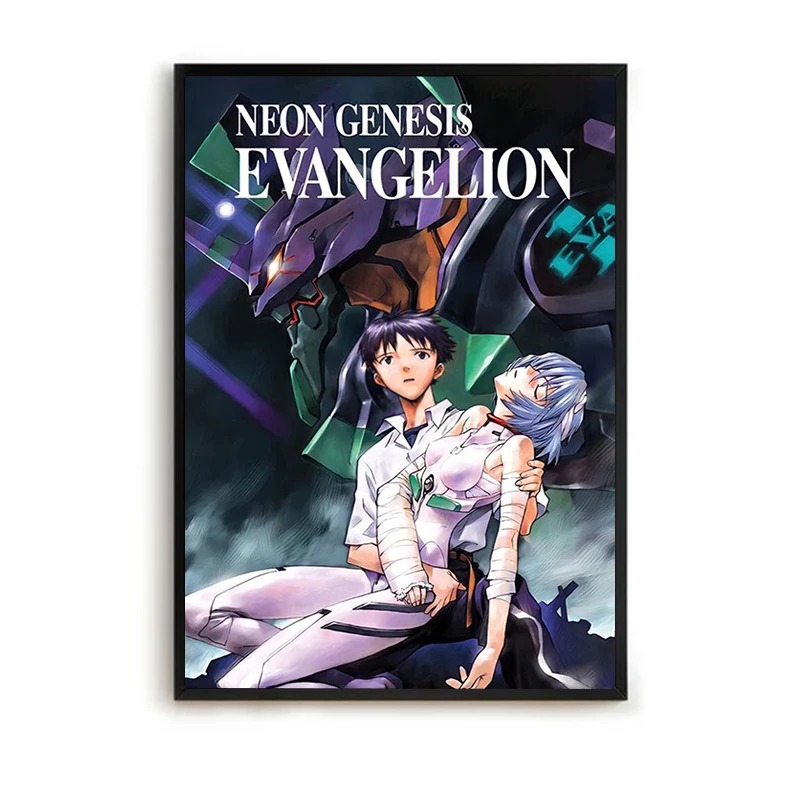 Bilibili N-Neon G-Genesis E-Evangelion Anime Poster Posters for Room Tableau Decoration Mural Home Decor Canvas Wall Art Bedroom