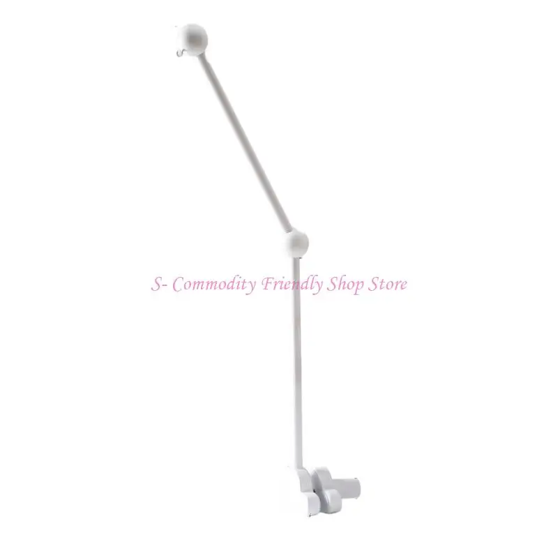 85AE 木材クラウド形状携帯ホルダー保育園ガラガラ安定したベースアームブラケット新生児ベッドベルぶら下げアクセサリー