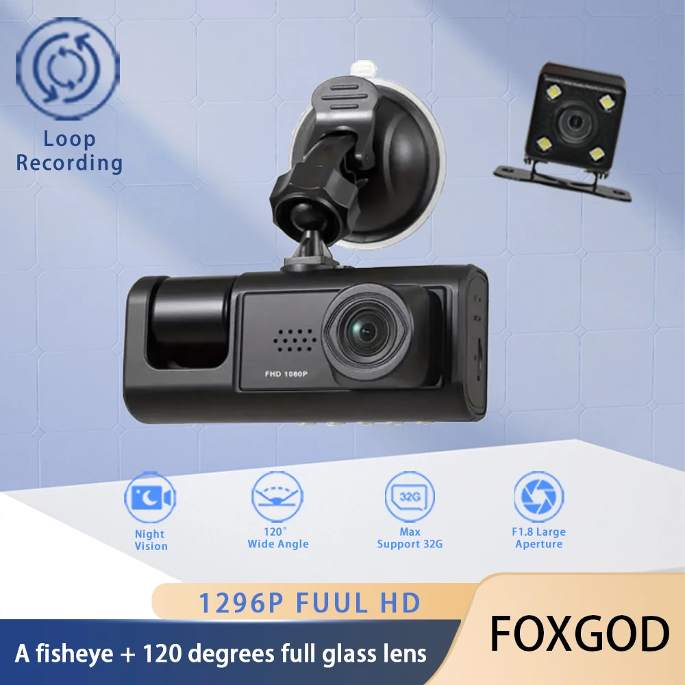 

Car DVR Dash Cam Drive Recorder FHD 1080P Cyclic Recording Dashboard Camera Video Recording Black Box Vehicle Car Assecories