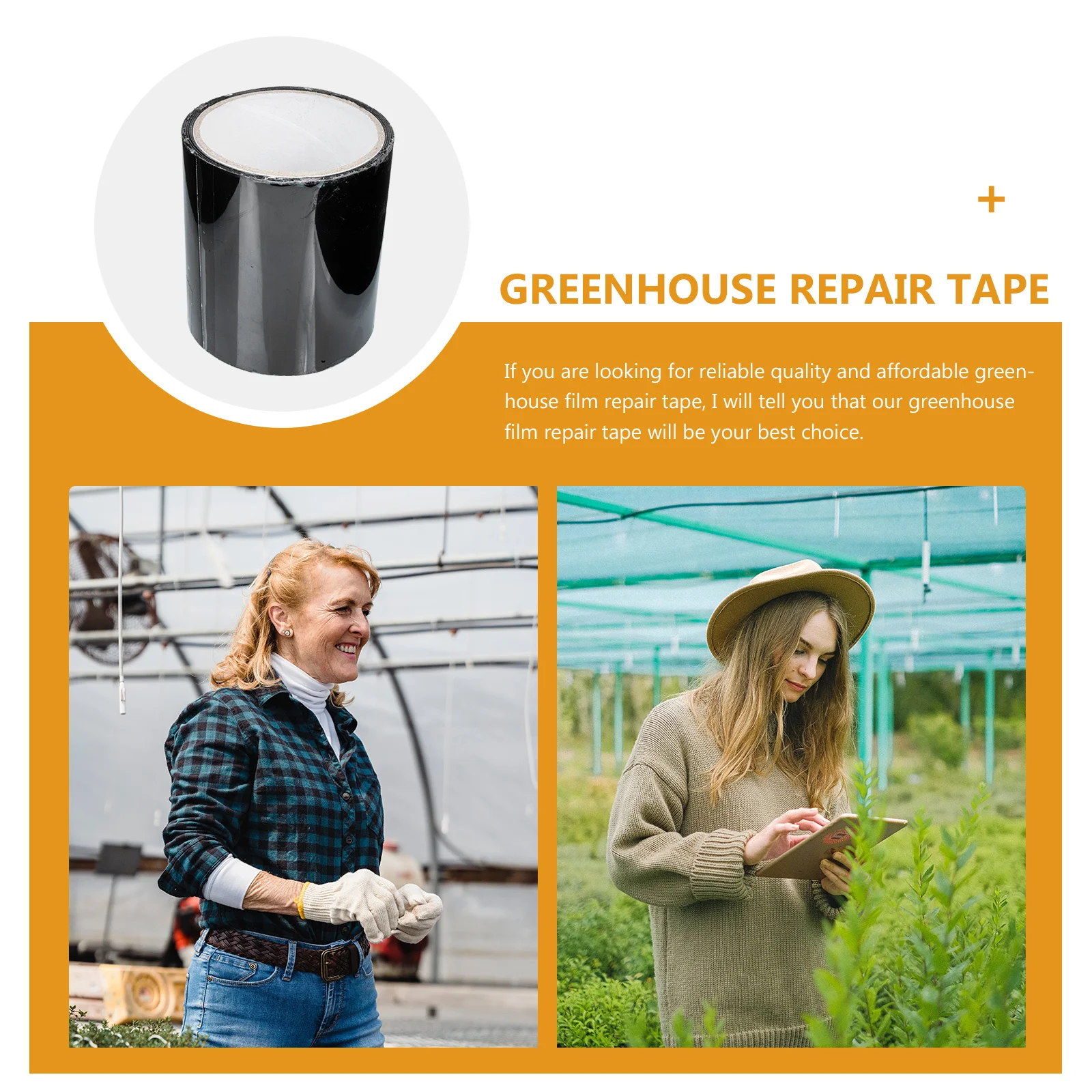 1 لفة شريط لاصق فيلم الدفيئة مقاوم للماء إصلاح البلاستيك الثقيلة للدفيئات الزراعية العاصفة النوافذ المظلات الزجاجية المتصدعة الباردة