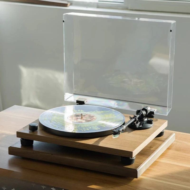 

Solid wood shock absorber fever audio subwoofer CD vinyl record player power amplifier
