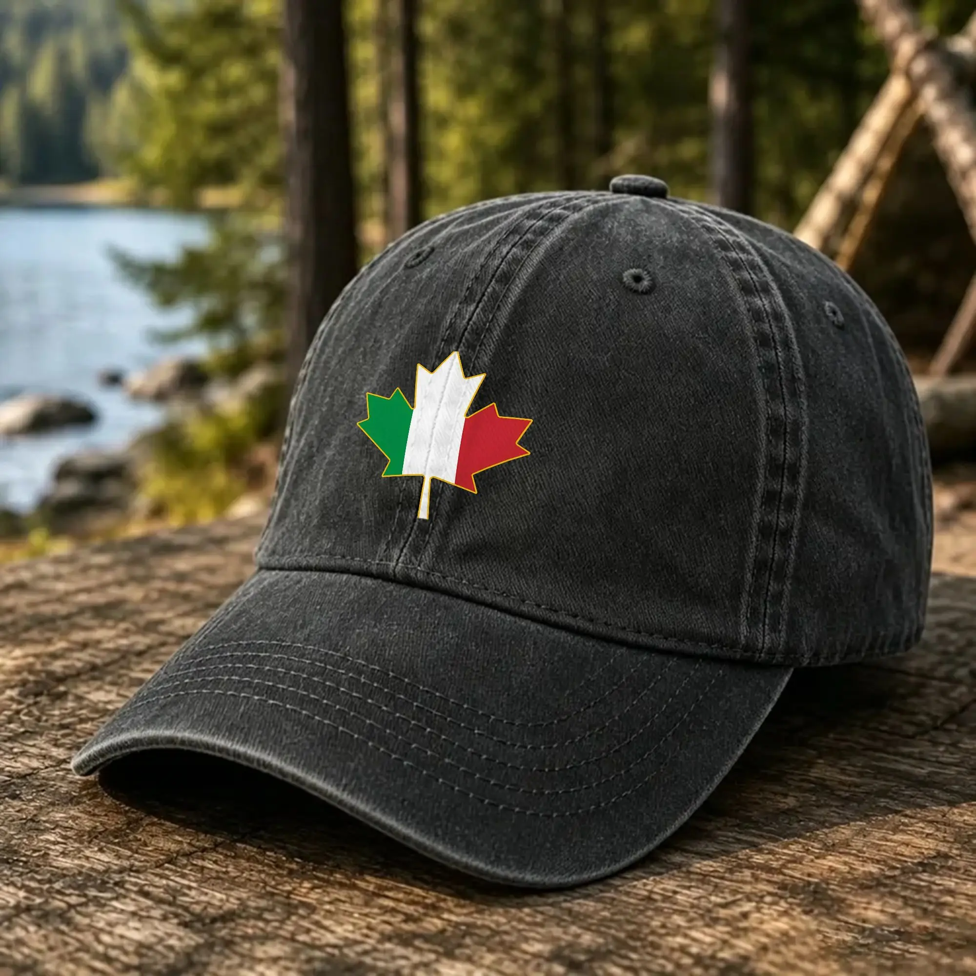 Italian Canadian Canada Maple Leaf Casual Baseball Cap Summer  Trucker Hat Sun Visor Snapback Cap Female Male Baseball Caps
