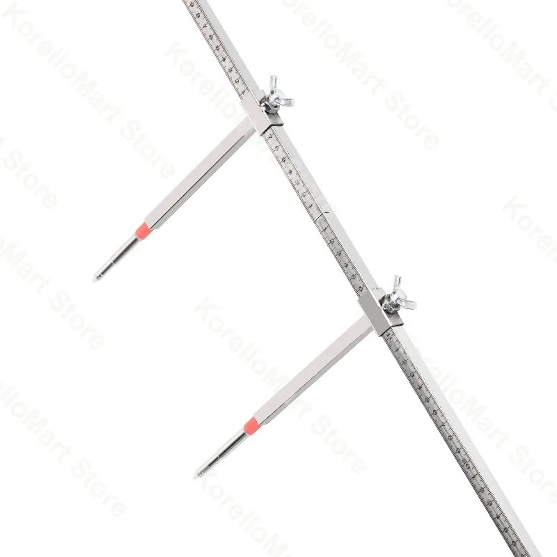 

Auto Body Sheet Metal Tools Frame Straightening Accessories Inspection Gauge Stainless Steel 2D Measuring Ruler