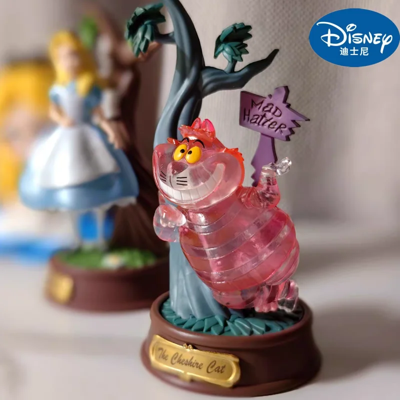 

Original Alice In Wonderland Anime Figure Cheshire Cat Kids Toys Birthday Doll Christmas Gift Ornaments Collectible Model gift