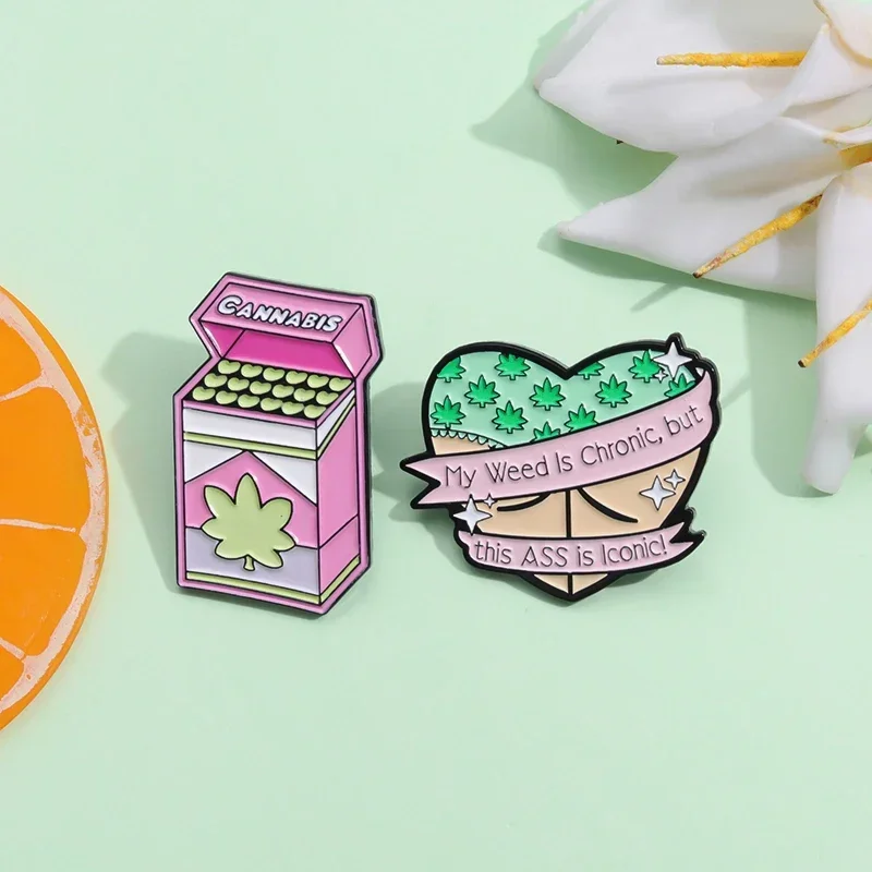 مضحك كبير بعقب القلب المينا دبوس بلدي الاعشاب مزمن ، ولكن هذه الحمار هو رمز بروش شارة التلبيب مجوهرات هدية للأصدقاء بالجملة #1