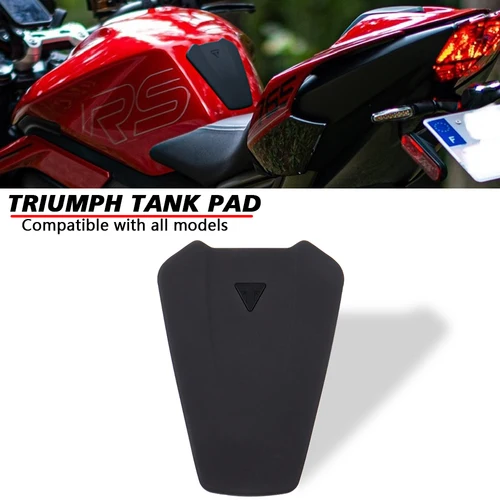 Para Triumph Tank Pad SPEED TRIPLE 1200 RS RR STREET TRIPLE 765 660 VELOCIDAD 400 VELOCIDAD TWIN 1200 900 SCRAMBLER 400 X DAYTONA 660