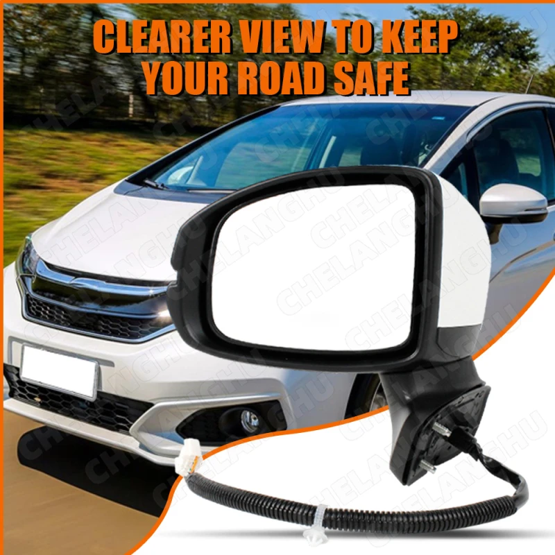 

Left Driver's Side 5 Pins For Honda Fit 2015 2016 2017 2018 2019 2020 US Version White Painted Rear Mirror Assembly Turn Lamp