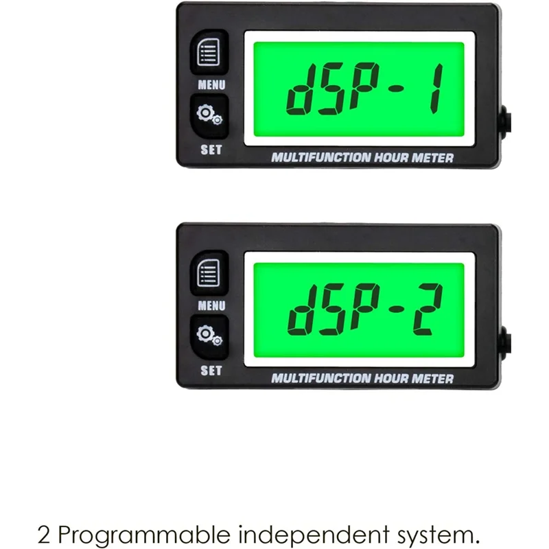 

LCD Digital Hourmeter Engine Thermometer Replaceable Clock For Motorcycle ATV Marine Boat Gasoline Engines