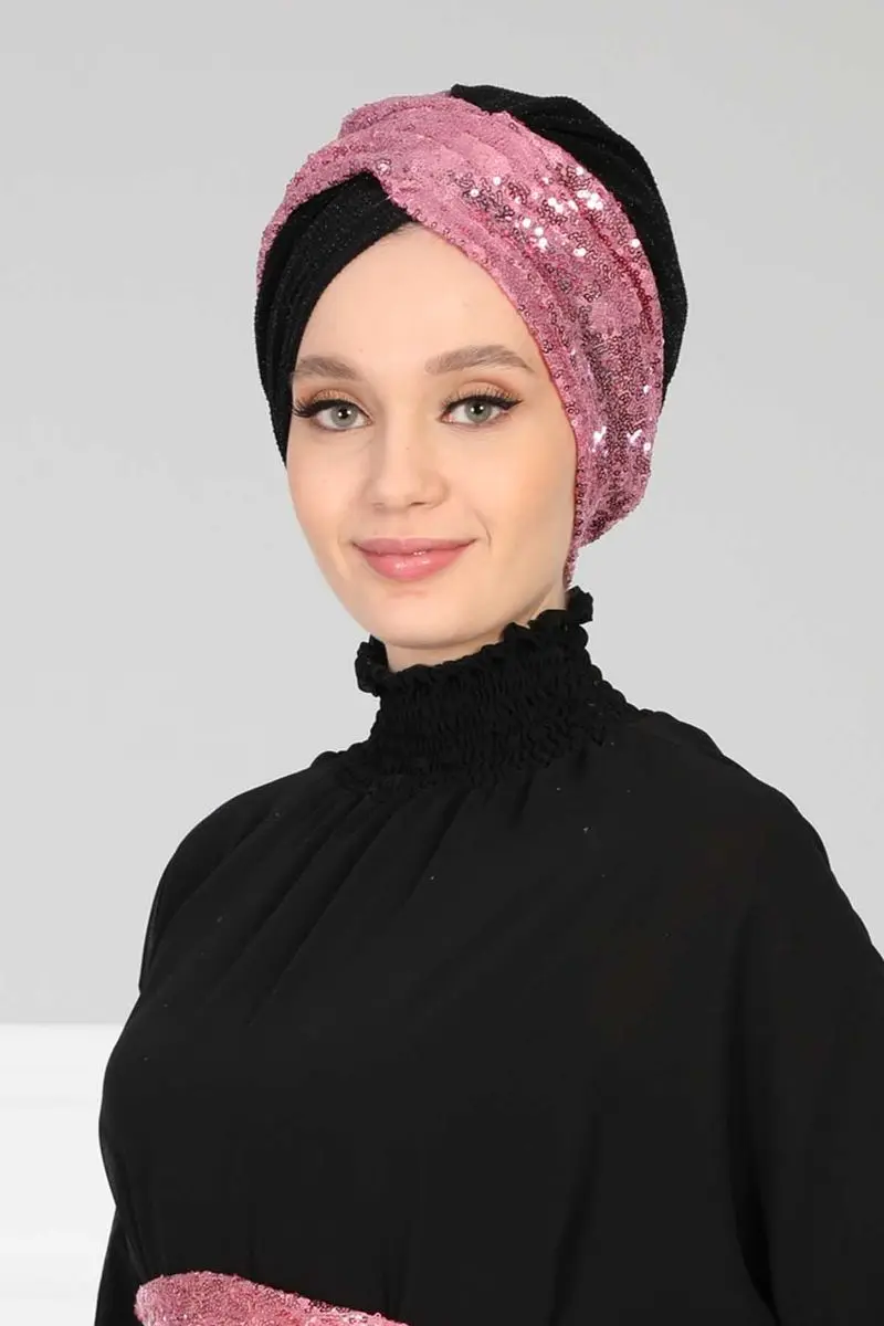 Hijab Knochen pailletten pulver
