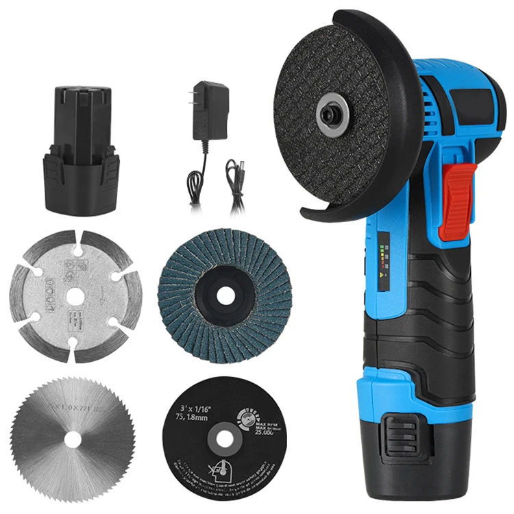 

NEW 3 Inches Cordless Portable Wood Steel Metal Cutting Machine Handheld Electric Angle Grinder Machine