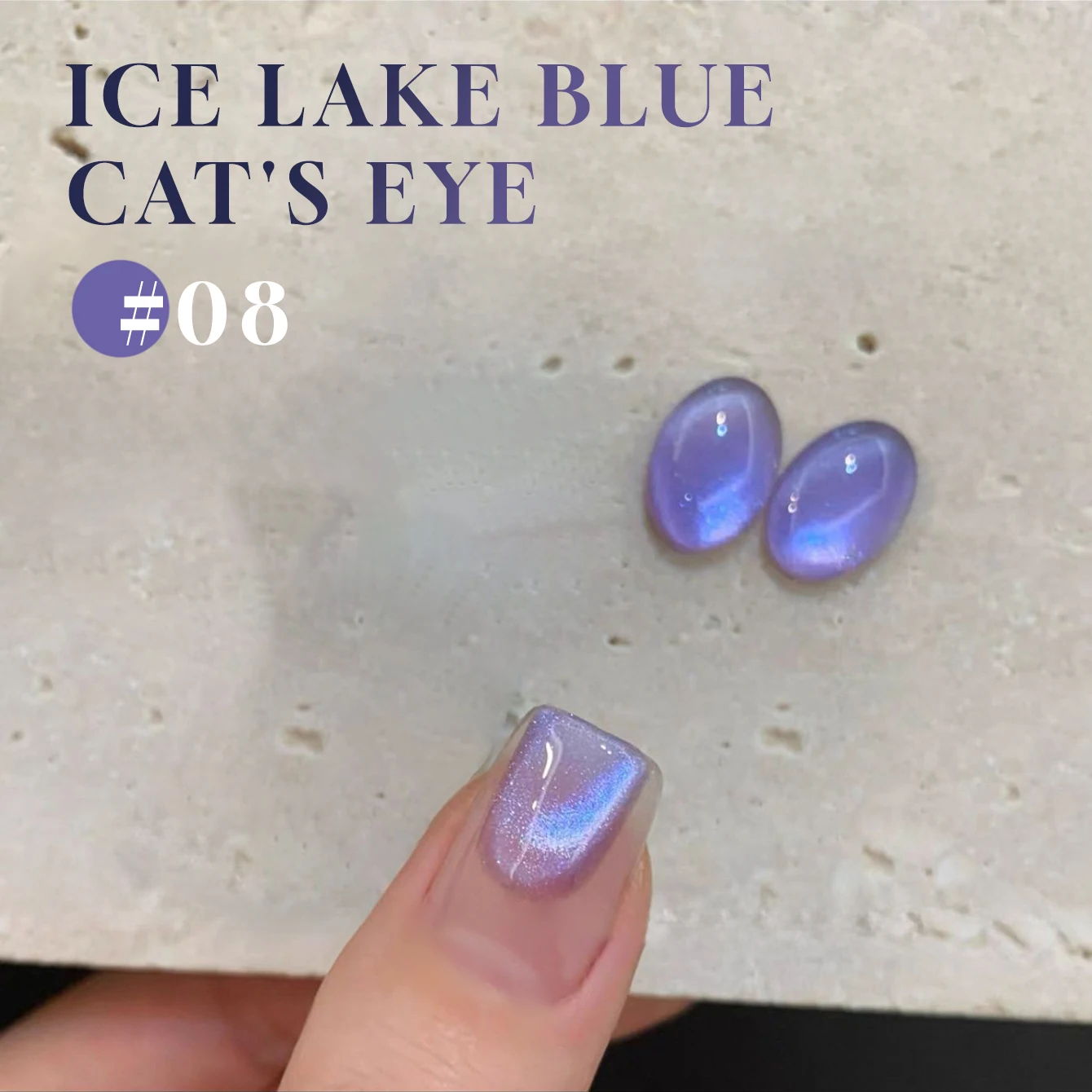 MIANEL 12ML Ice Lake Blue Cat Eye Gel Smalto per unghie 8 colori Acqua Luce Perle di vetro Smalto per unghie Nail Art Usa unghie blu