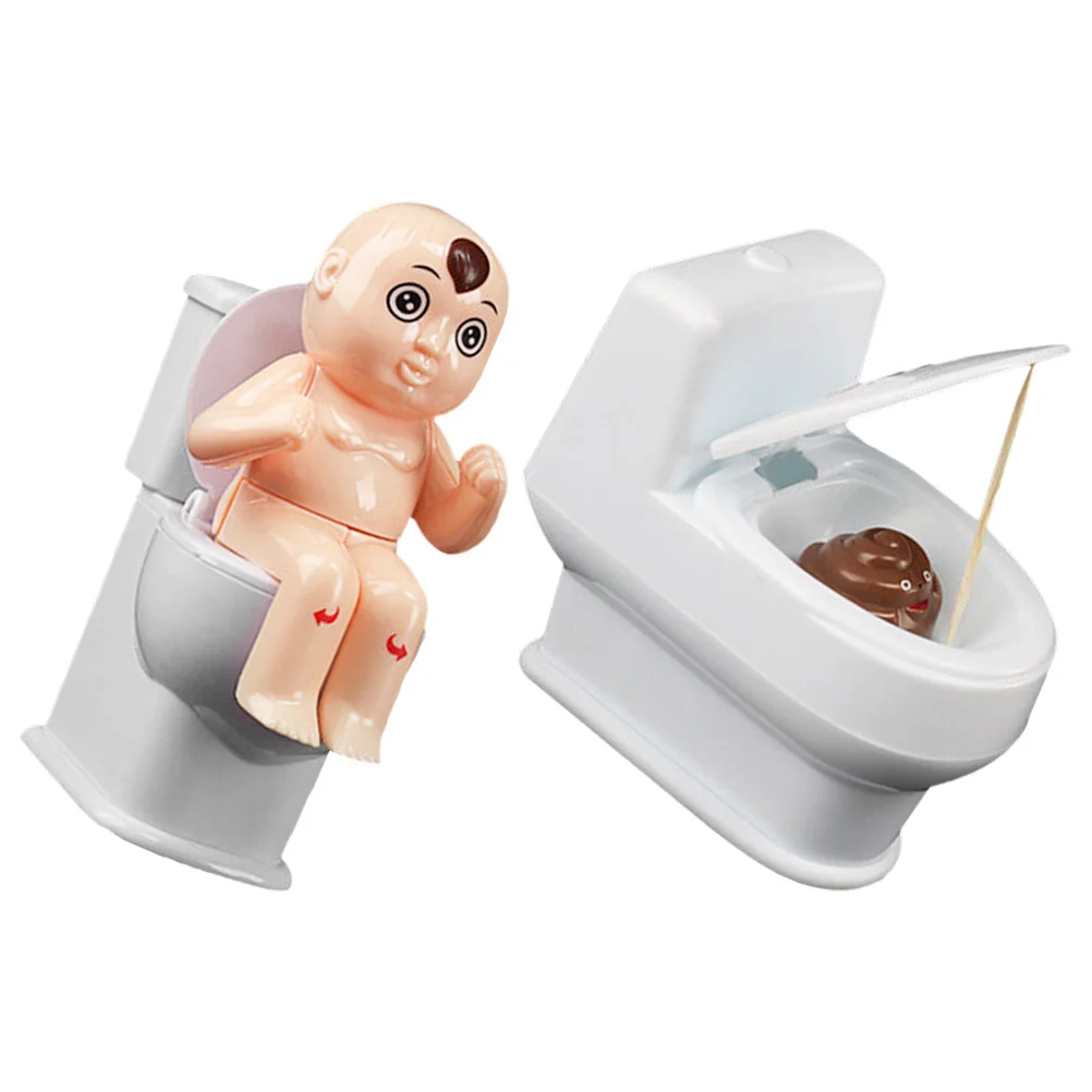 

2 Pcs Squirting Toilet Toy Game Water Children Plaything Spray Closestool Prank Funny Halloween