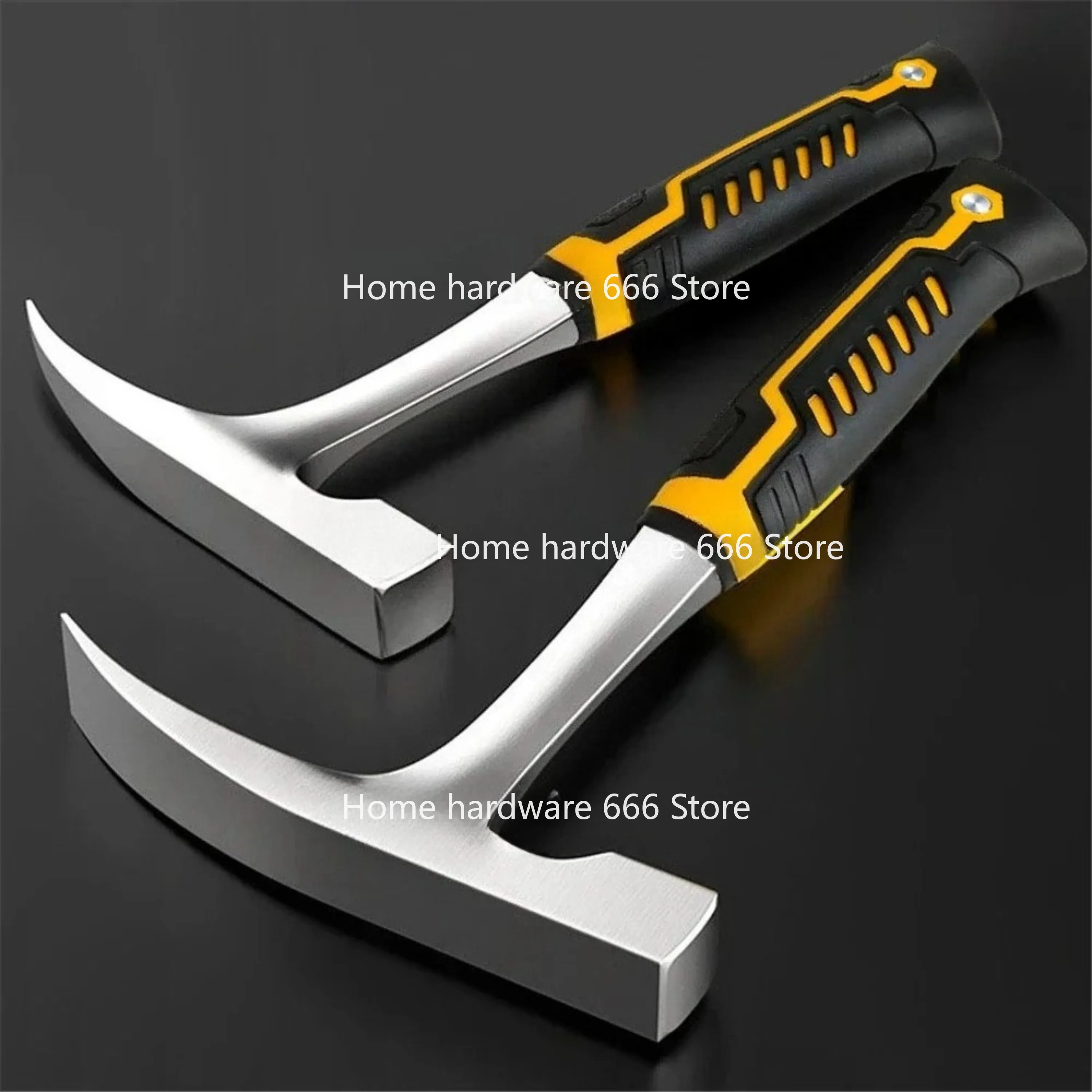 Mini Claw Hammer Professional Geological  Multifunctional Tool Pointed Tip Rubber Handle Grip Carpenter