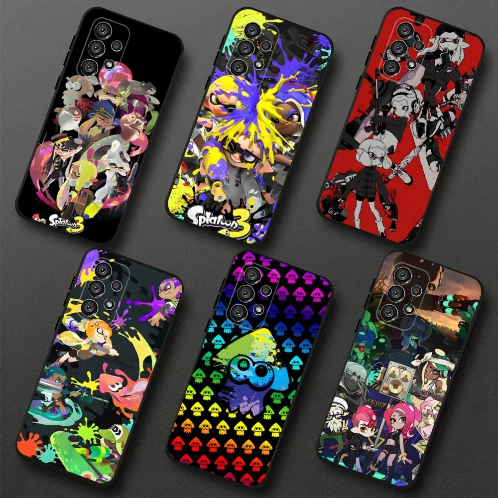 Game S-Splatoon 2 3 Phone Case For Samsung Galaxy A20,A21s,A22,A31,A32,A52,A53,A72,73,A80,A91 Soft Black Cover