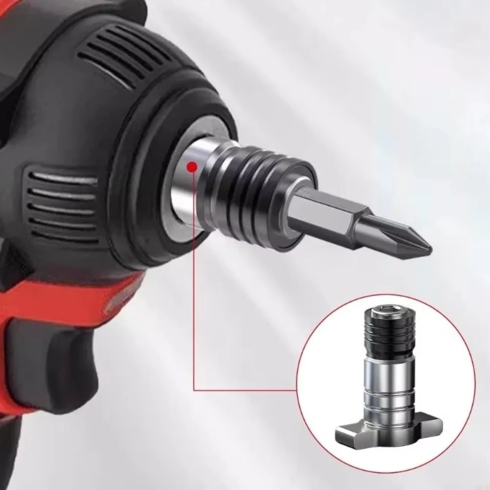 1/4 Electric Wrench Square Shaft Brushless Dual Use Impact Wrench Conversion Head Quick Change Hex T-type Shaft Drill Attachment
