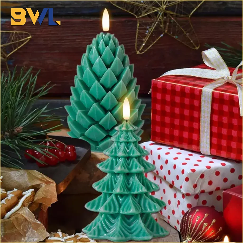 3D-Weihnachtsbaum-Silikonform für die Kerzenherstellung, Party-Dekoration und Heimdekoration, perfekt für Feiertage