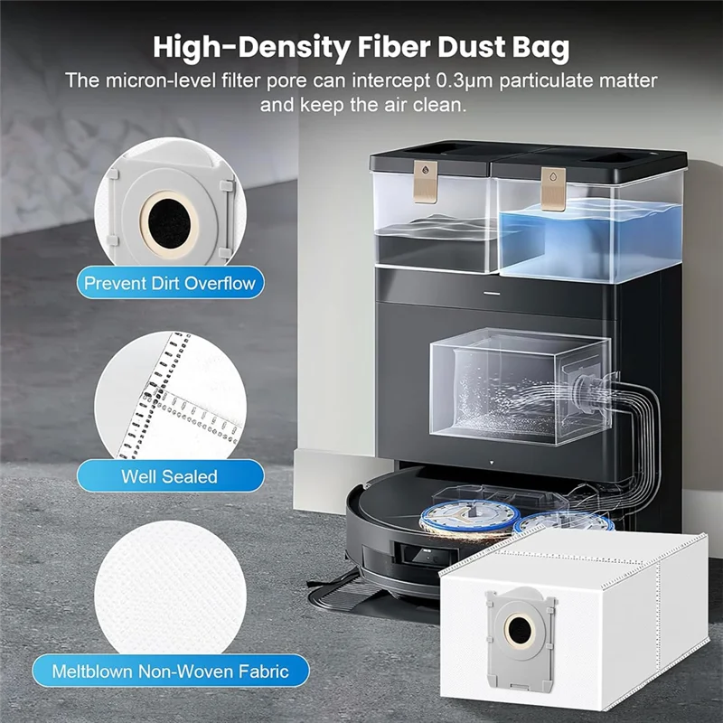 ABZS 24 pezzi di ricambio per Ecovacs Deebot T50 Max Pro Omni/T50 Pro Omni/T50 Max/T50 Pro/T50 Omni Robot aspirapolvere