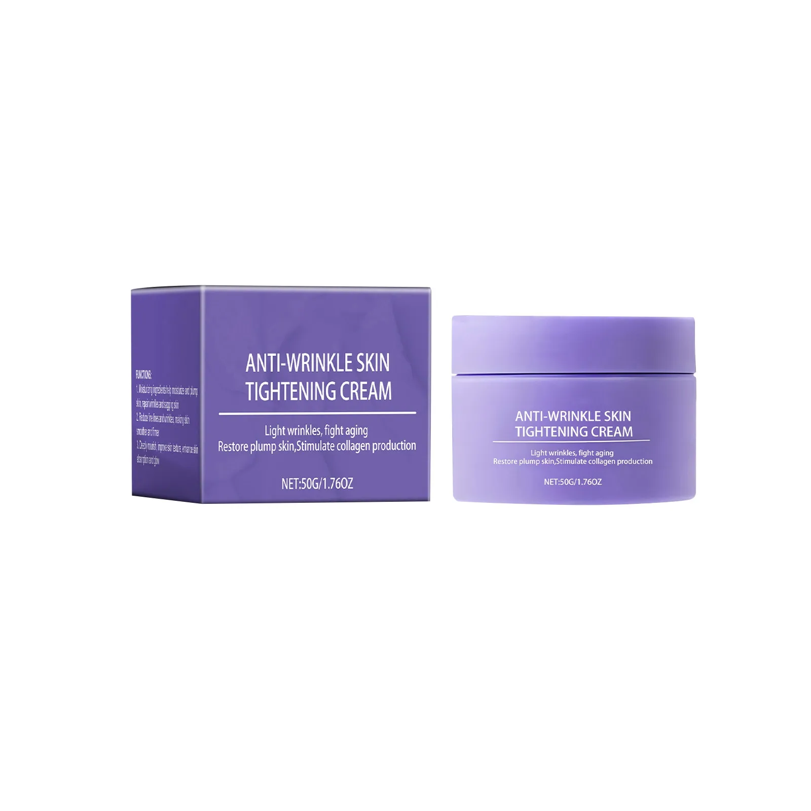 Skin Wrinkle Cream, Wrinkle-reducing And Skin-tightening Cream Soothes And Repairs Lines, Moisturizes & Replenishes Moisture 50g