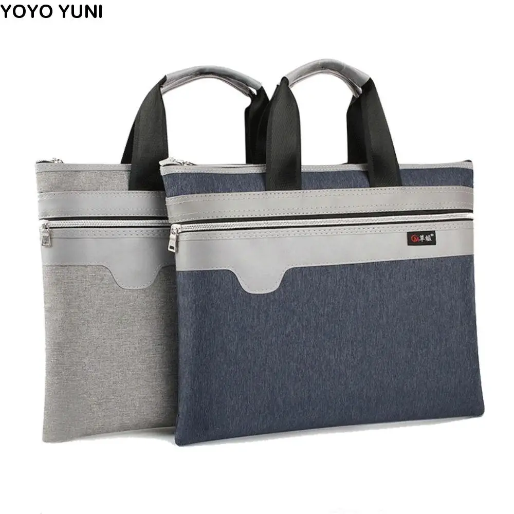 

Сумка для документов большой емкости, бумажный органайзер, деловой портфель из ткани Оксфорд, водонепроницаемая многофункциональная папка для файлов формата А4