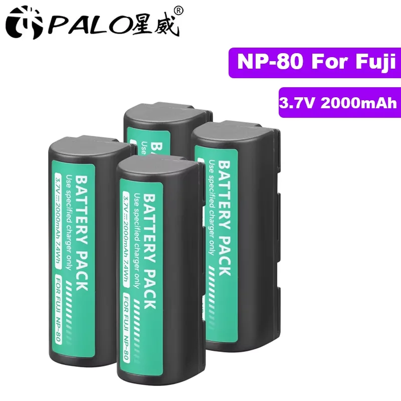 Battery For Fujifilm Fuji np 80 NP 80 2000mAh Battery For FinePix 6900 Zoom MX-2900Z MX-1700Z FinePix 4800 Zoom MX-6900 MX-6800