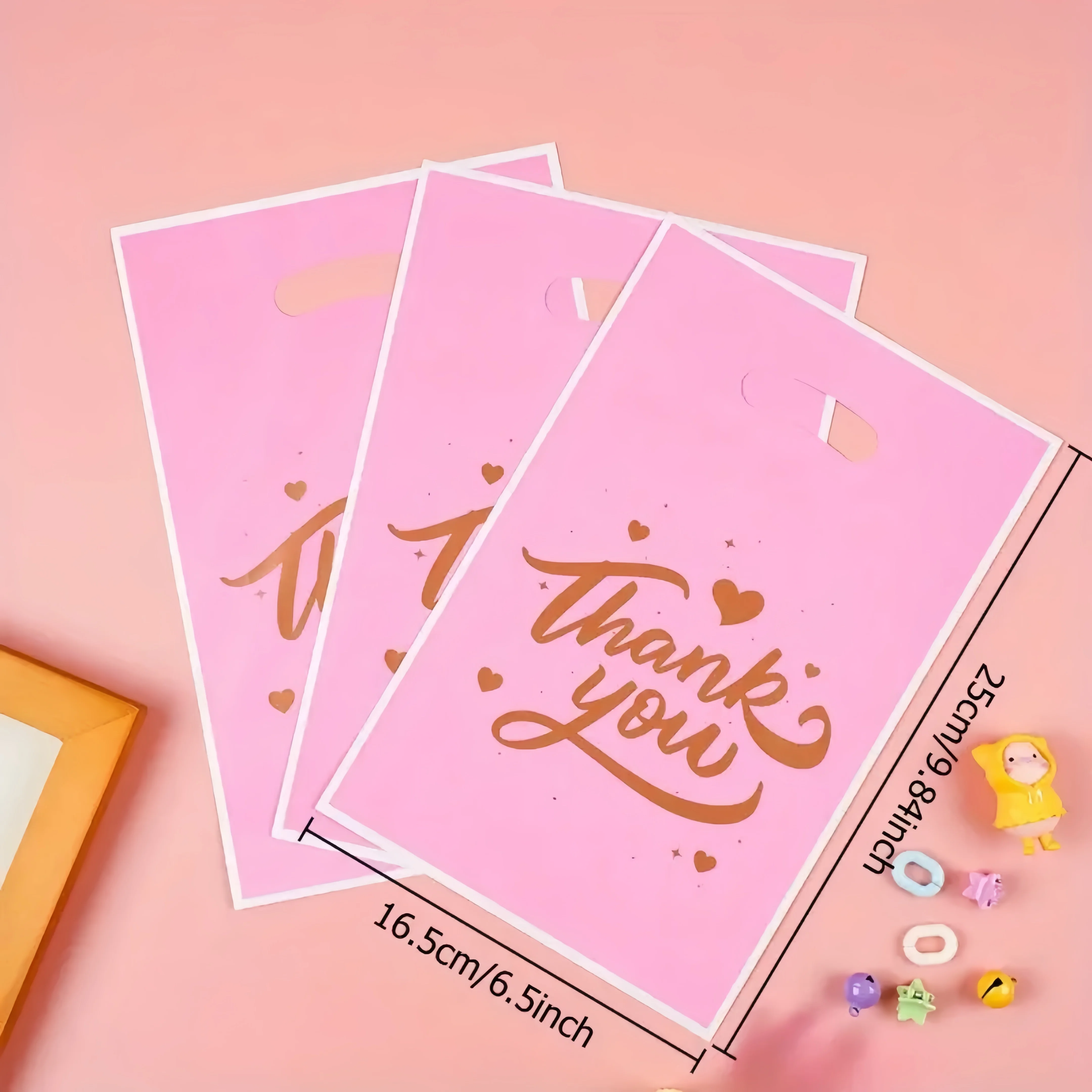 10/30/50/100 قطعة الحب شكرا لك هدية عالية الجودة حمل حقيبة للحزب ، التخرج ، تذكارية ، حقيبة هدايا عيد الميلاد #2