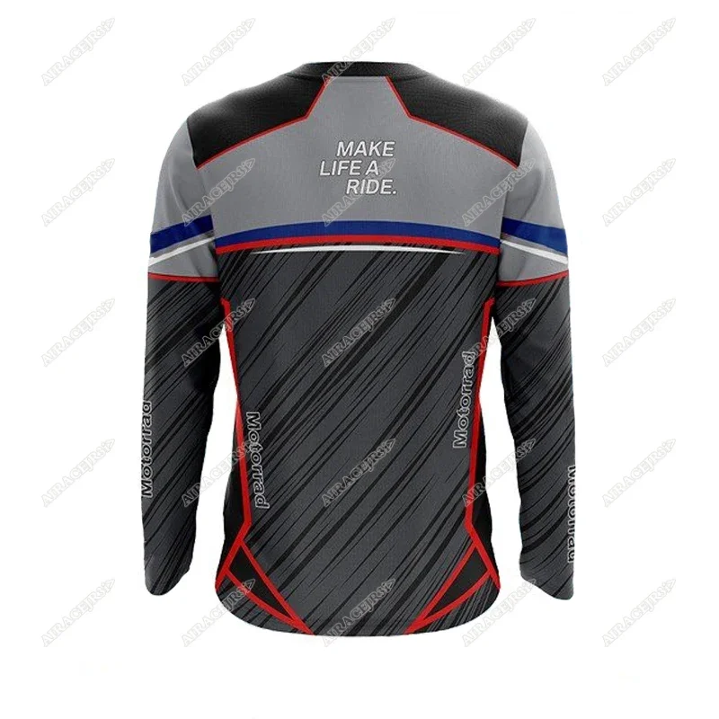 For BMW GS R18 Retro Touring Long sleeves T-Shirt Motorrad Classic Motorcycle ADVENTURE Motorsport Racing Summer Jerseys