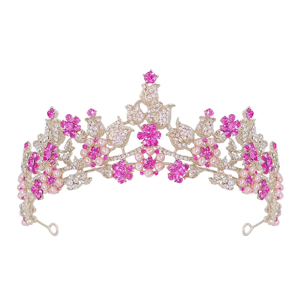 

Elegant Rhinestone Tiara Crown Headpiece Bridal Wedding Hair Accessory for Women Party Brides Bridesmaids Birthday Prom