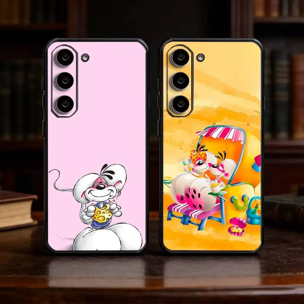 

cartoon Diddl Mouse Phone Case For Samsung Galaxy A13,21s,22,31,32,52,53,71,72,73,Soft Black Cover