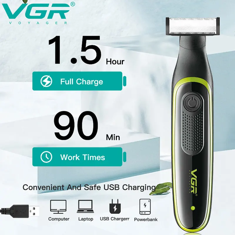 Professional Electric Shaver For Men Hair Trimmer Washable Beard Trimmer Rechargeable Electric Razor For Men Facial Body Shaving