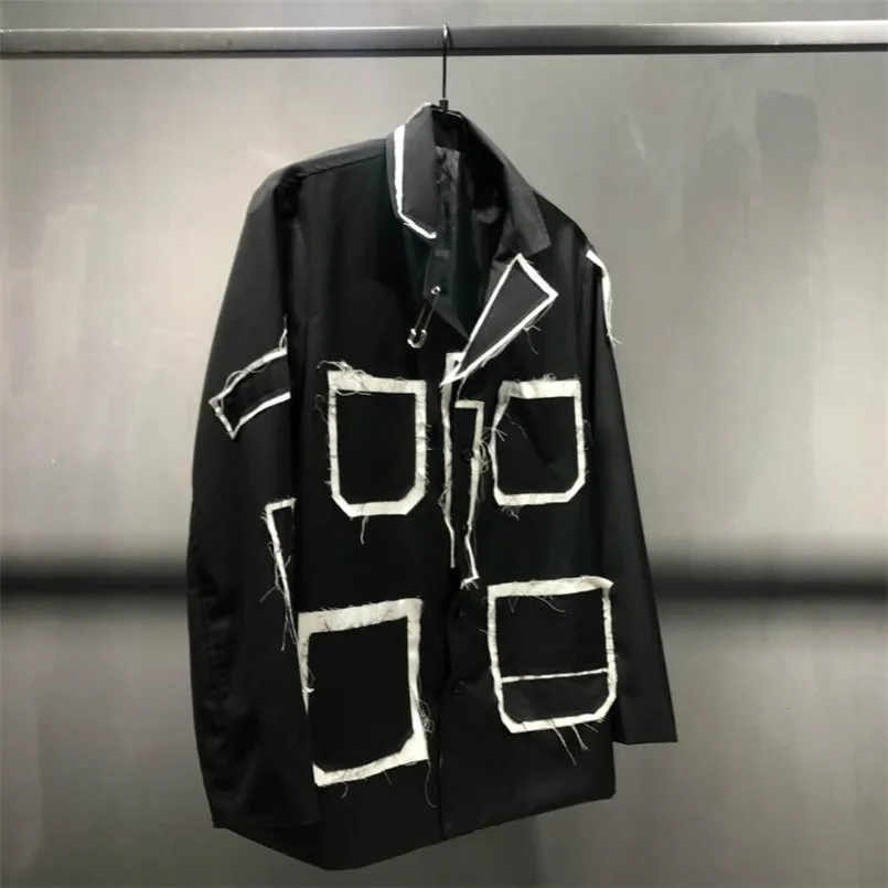 Customized high quality fashion pockets patch design shirt for Men Women long sleeved Autumn Top Jacket outerwear Y4245