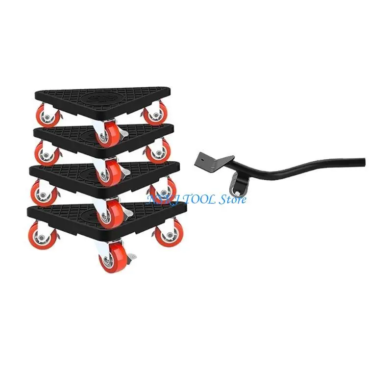 L8RC Furniture Mover وضع Carbon Steel ورافع مع عجلات قابلة للدوران لرفع الأثاث السهل والتحرك