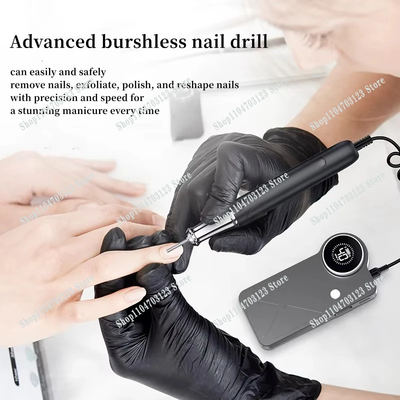 Newly Arrived Portable Rechargeable 40000RPM Brushless Efile Nail Drill