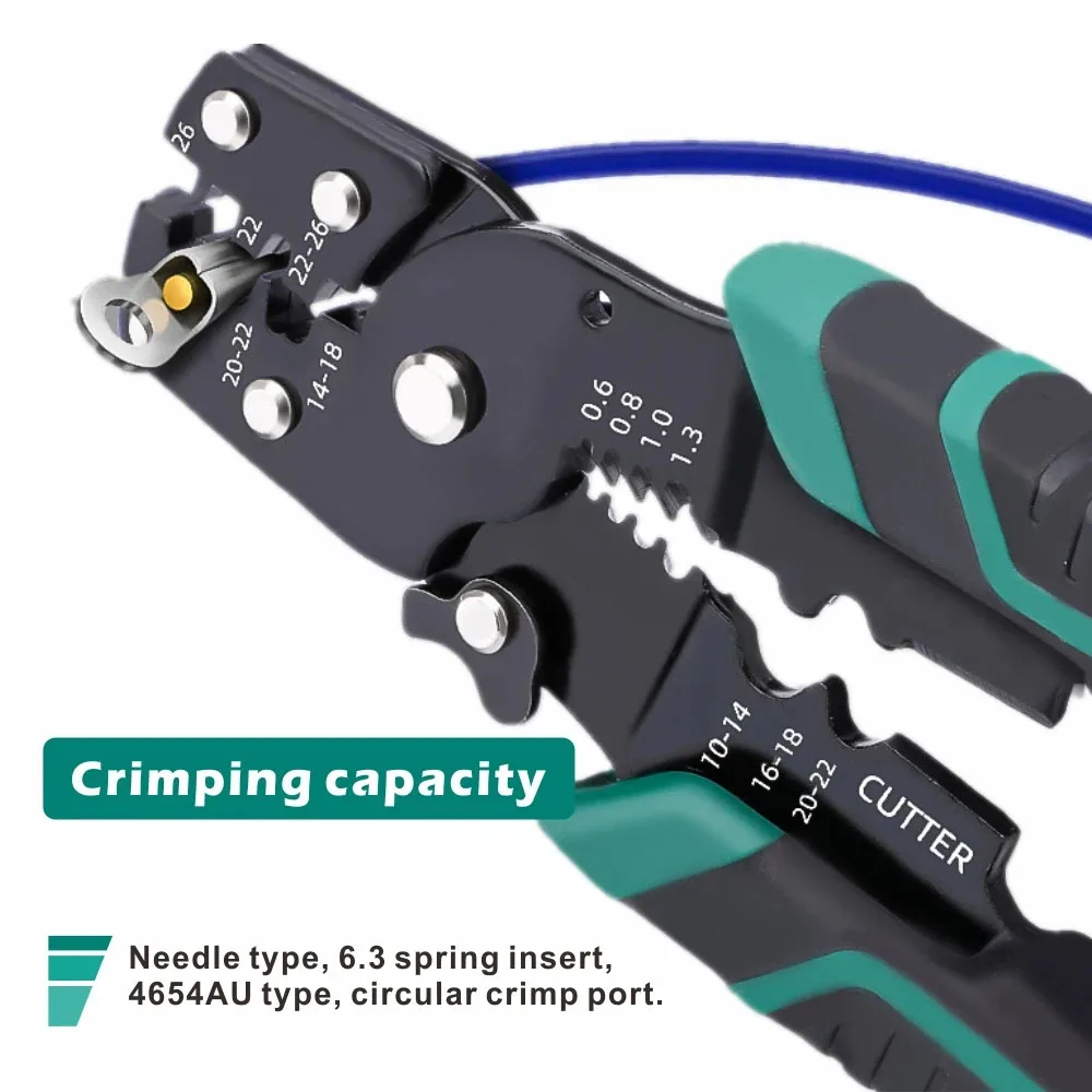 Multifunctional Crimping Tool Crimping Plier Wire Stripper Cutter Terminal Pliers Insulated Segments Hand Tools