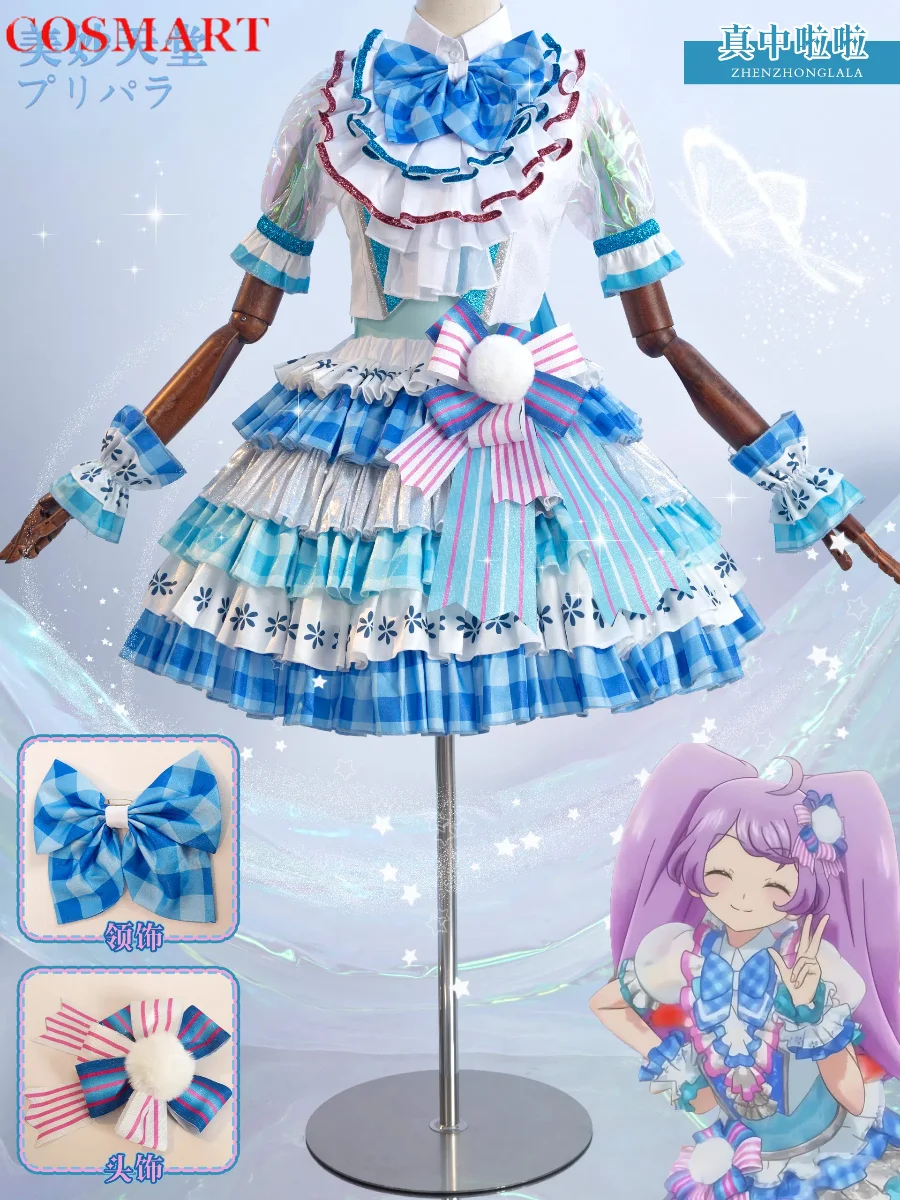 

Pripara Manaka Laala Blue And White Dress Women Cosplay Costume Cos Game Anime Party Uniform Hallowen Play Role Clothes Clothing