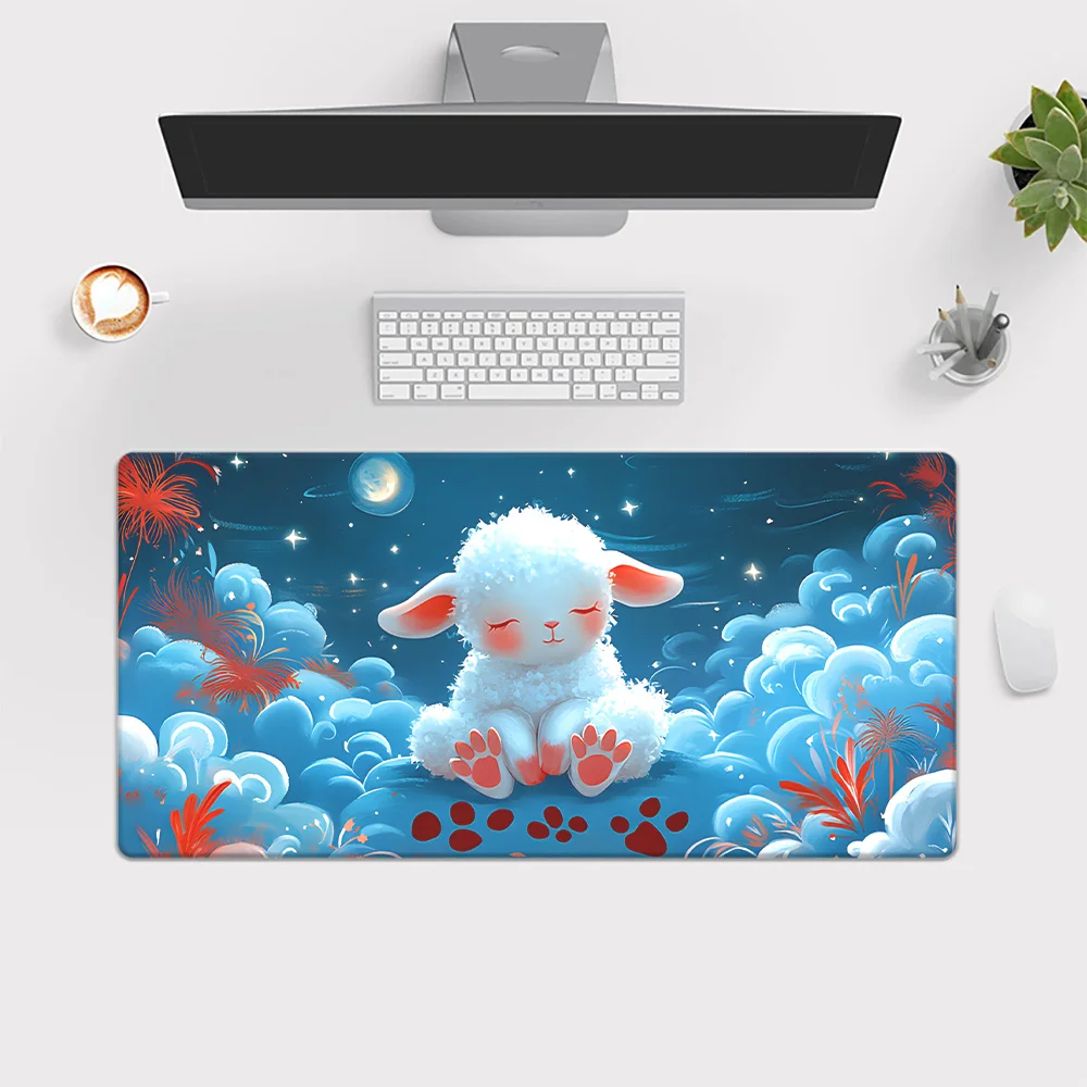 لوحة ماوس بتصميم خروف رائعة - حصيرة مكتب مطاطية مقاومة للماء ومضادة للانزلاق للاستخدام المكتبي للألعاب #3