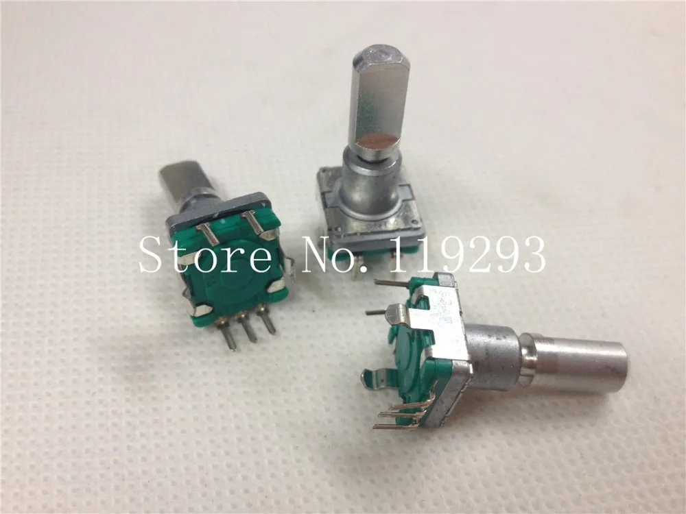 [BELLA]Imported Japan ALPS potentiometer encoder EC11 reset   is reset back around with the switch 20MM Axle--10PCS/LOT