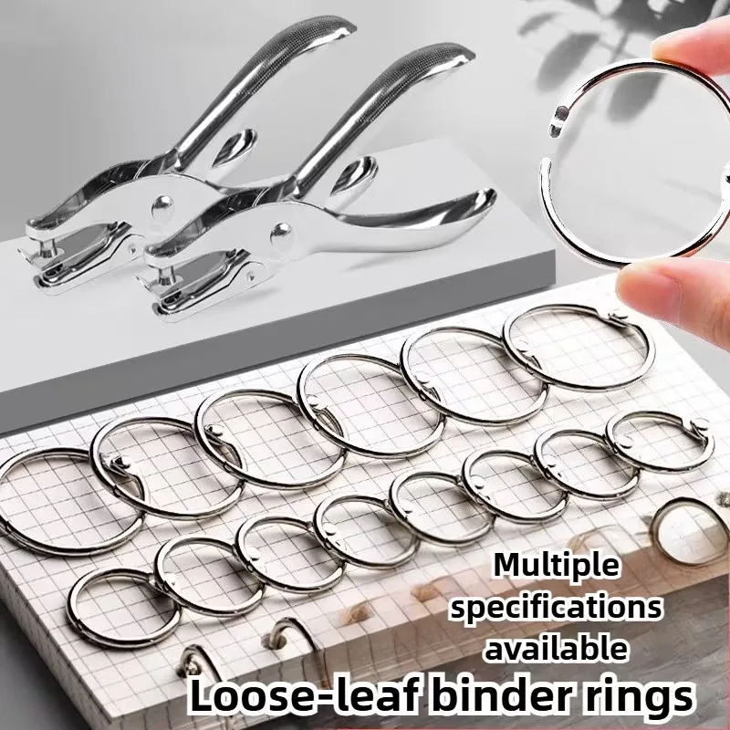 10pcs 20mm Metal Book Rings Loose Leaf Card Rings Desk Calendar Iron Ring Buckles Open Ring Binding Buckles Home Decoration