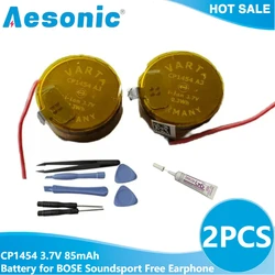 2PCS CP1454 A3 1454 3.7V 85mAh Battery with Wire for BOSE Soundsport Free Earphone