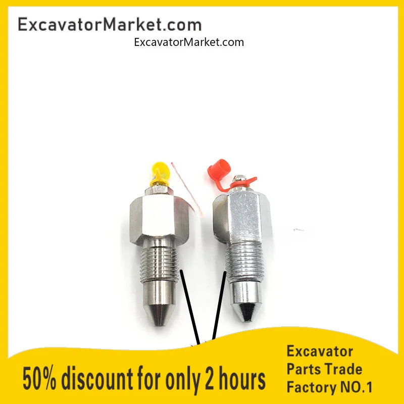 Excavator Hitachi ex35/55/45/60/70/120/200 Traveling Tensioning Oil Cylinder Chain Fitting Grease Fitting Excavator