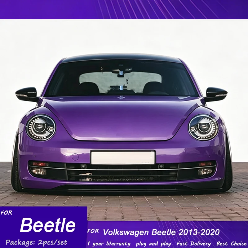 Car Headlights For VW Beetle 2013-2020 LED Car Lamps Daytime Running Lights Dynamic Plug And Play Car Accessories
