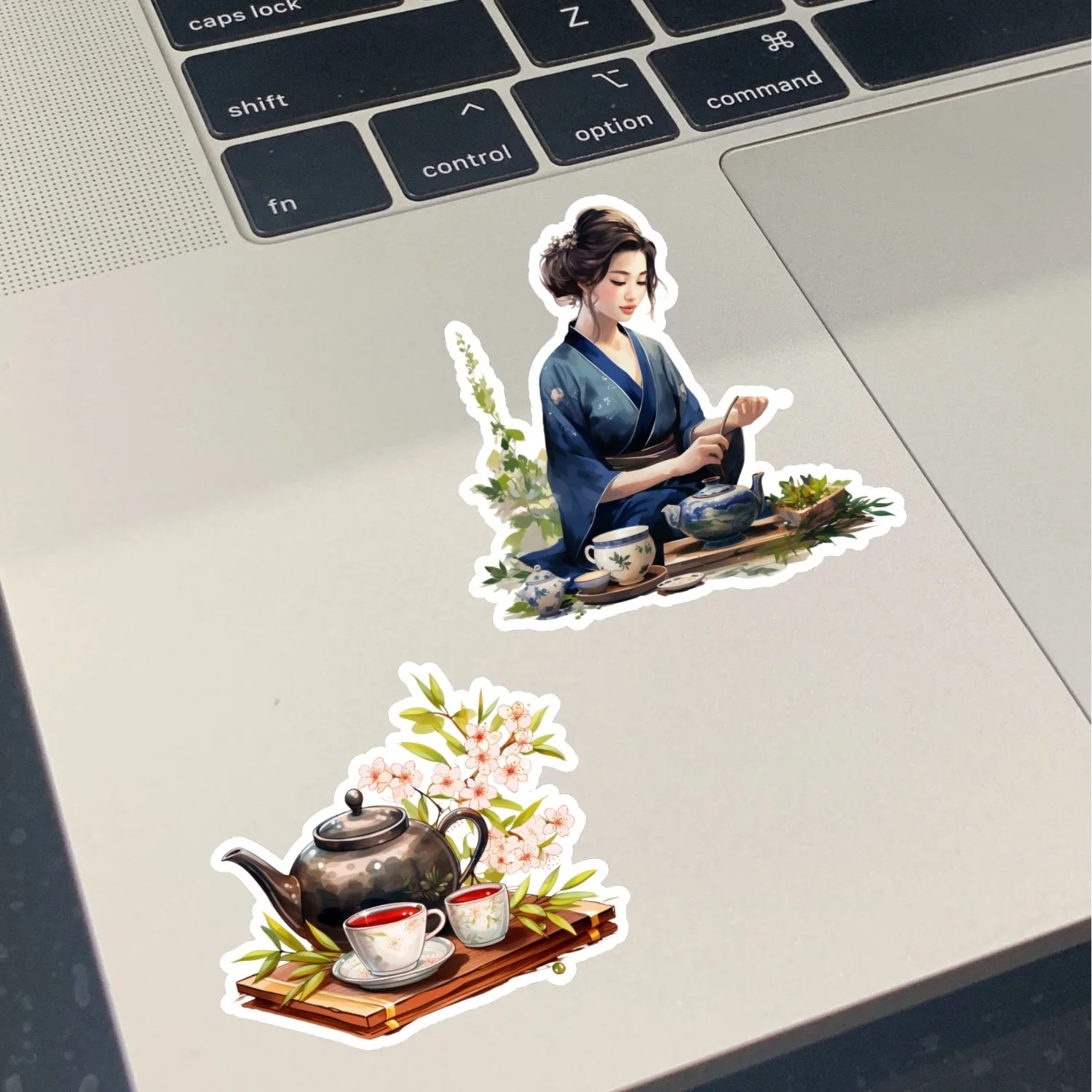 Cute Watercolor Tea Ceremony, Tea Art Stickers Self-made Fashion Girl Scrapbooking /Decorative /DIY Craft Photo Album journal