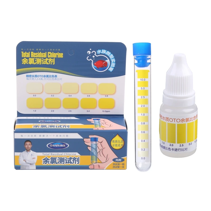 Brackish Water Test Liquid PH Tester NO2/NO3 Testing Detect Residual Chlorine