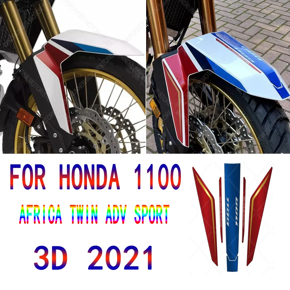 

3D Motorcycle Accessories Motorcycle Mudguard Sticker Protector Epoxy Resin Sticker For 1100 AFRICA TWIN ADV SPORT 2021