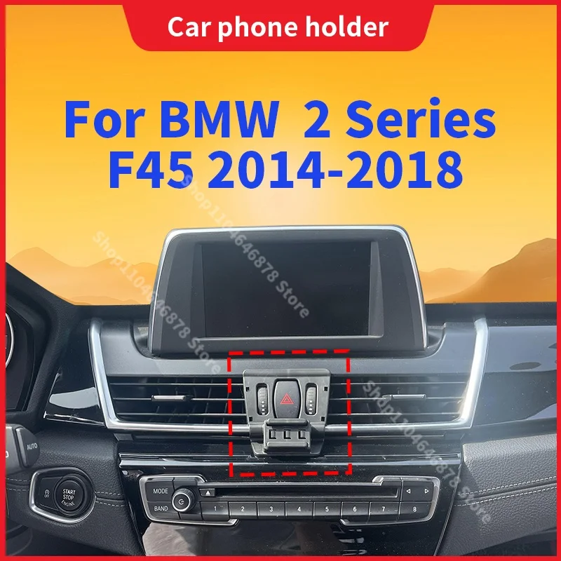 

For BMW 2 Series F45 2014 2015 2016 2017 2018 Mobile Phone Support Car Mounts Wireless Charging Car Accessories 360° degrees