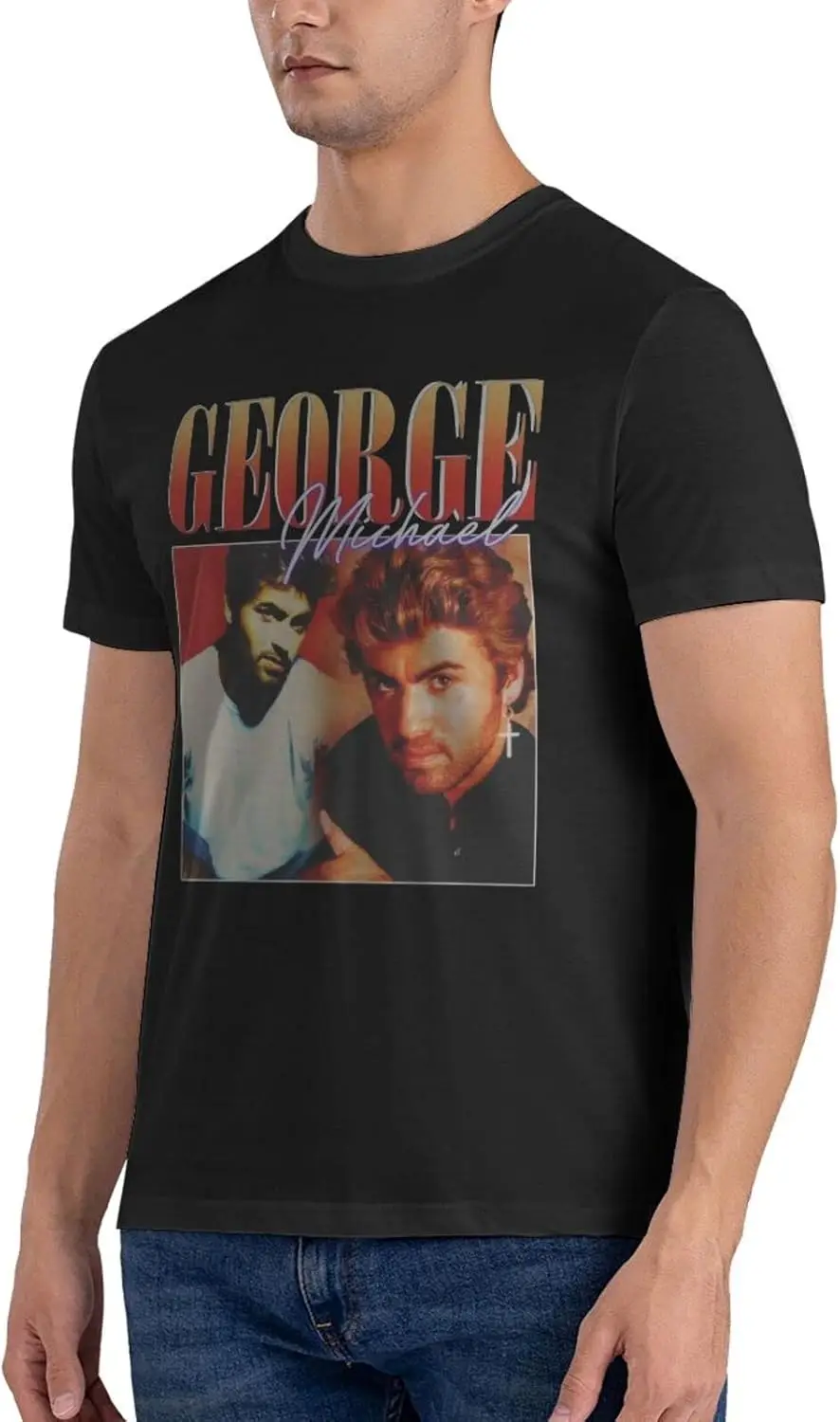 Camiseta masculina verão casual camiseta algodão gola redonda camisas de manga curta