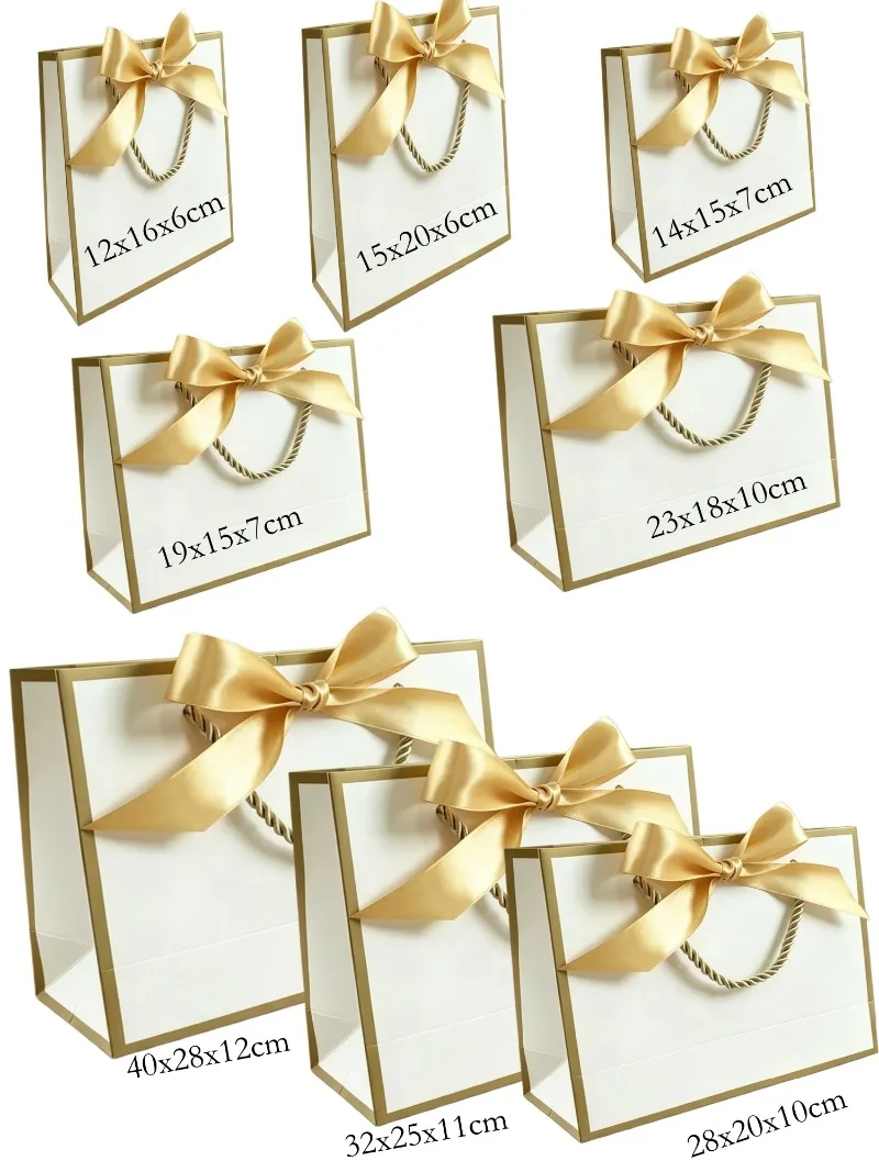 10 Stück Geschenktüten-Papierbox mit Band, Hochzeitsgeschenke, Babyparty, Valentinstag, Geburtstag, Party/Pyjama, Kleidung, Perücke, Schmuckverpackung – Detail 18