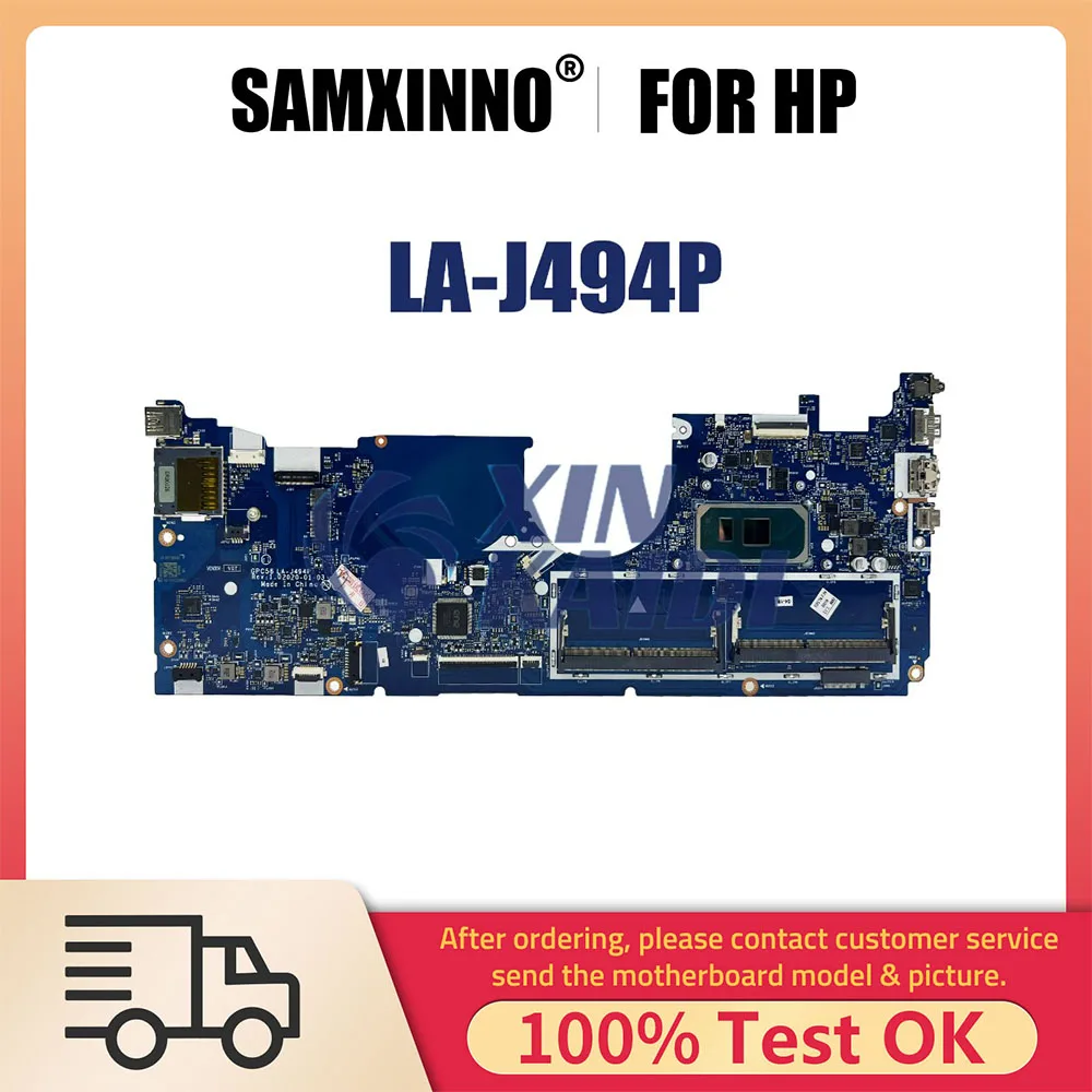 

Notebook Mainboard For HP ENVY x360 Convertible 15-ED L93868-601 L93870-601 LA-J494P Laptop Motherboard CPU I7-1065G7 Gen